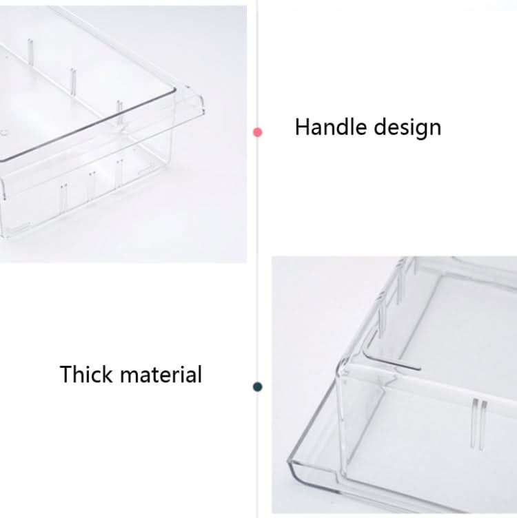 Transparent Hanging & Pull-out Refrigerator Sorting Fresh-keeping Box For Fruits Vegetables & Eggs With Separate Classification Box - Reluova