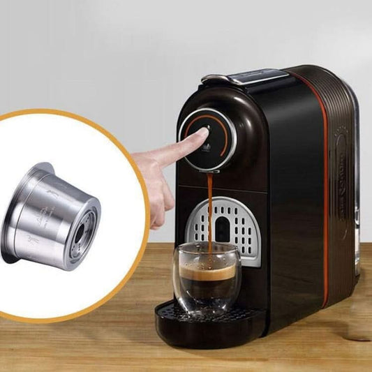 Coffee Machine Capsule Stainless Steel Household Coffee Filter Reusable Coffee Capsule Cup - Reluova