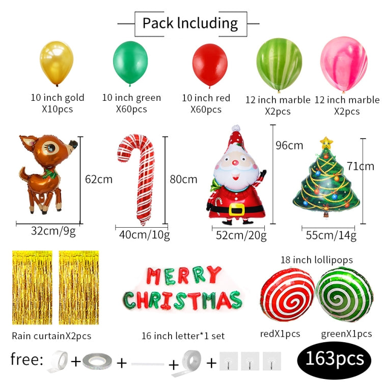 Christmas Balloon Set Merry Christmas Party Background Decoration My Store