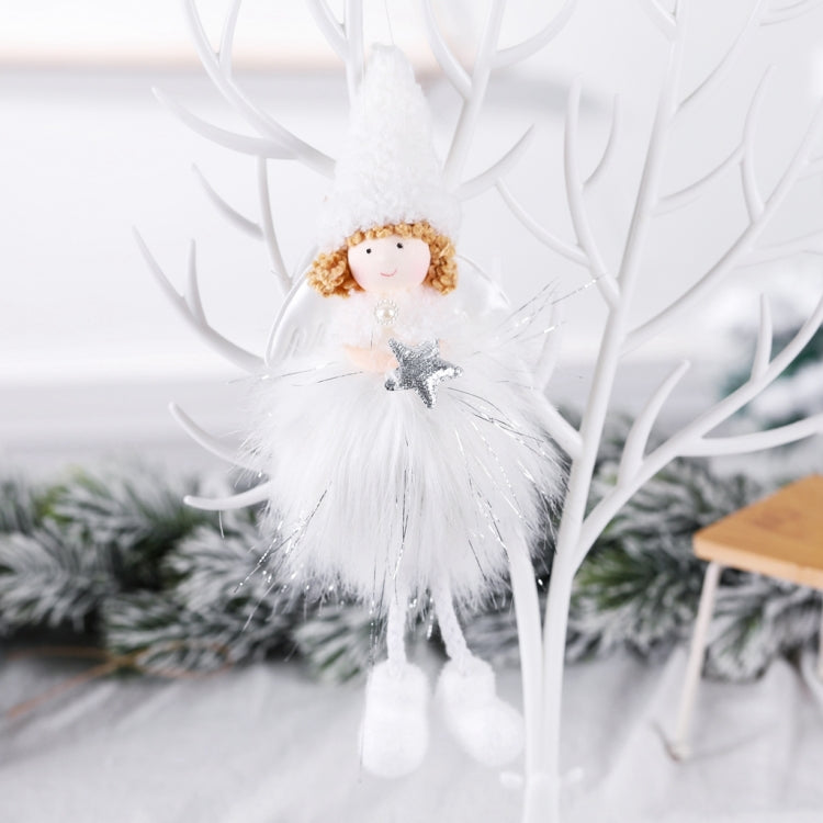 Christmas Decoration Plush Girl Angel Pendant Christmas Tree Pendant Gift