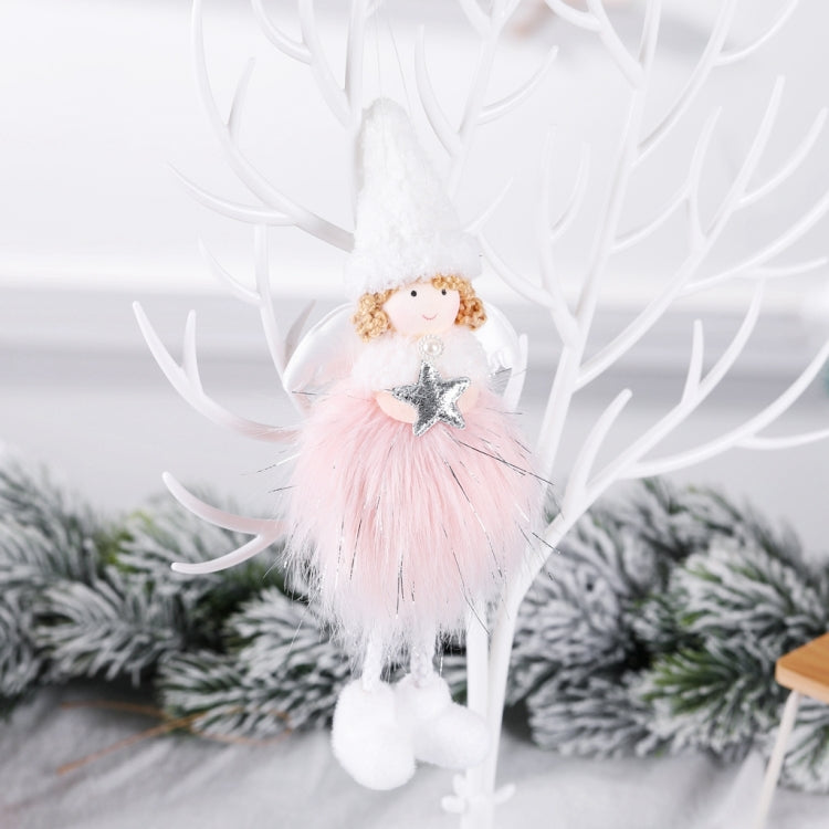 Christmas Decoration Plush Girl Angel Pendant Christmas Tree Pendant Gift