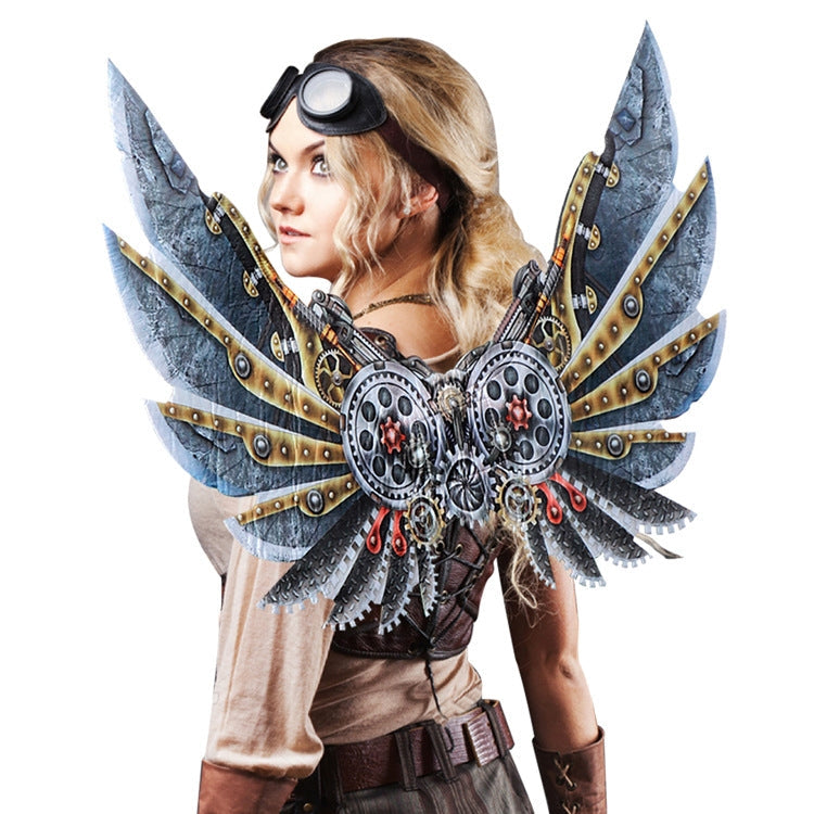 Halloween Carnival Dress Up Adult Children Mechanical Punk Decorative Wings