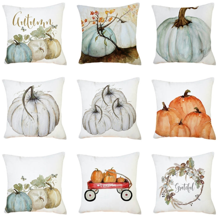 2 PCS Halloween Pumpkin Short Plush Super Soft Pillowcase Decoration without Pillow Core