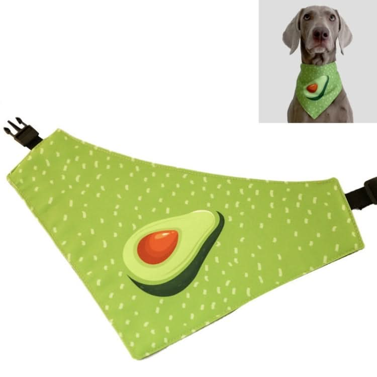 Refreshing Avocado Pet Scarf Three-layer Thickened Waterproof Saliva Towel - Reluova