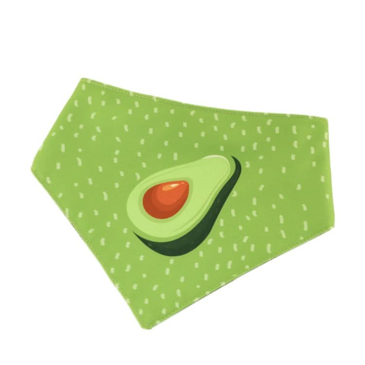 Refreshing Avocado Pet Scarf Three-layer Thickened Waterproof Saliva Towel - Reluova