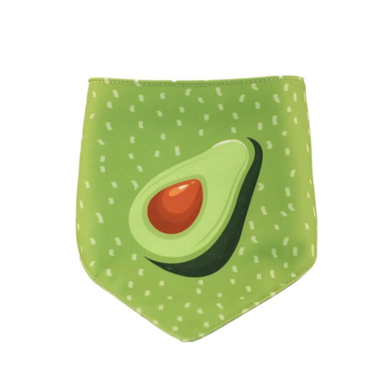 Refreshing Avocado Pet Scarf Three-layer Thickened Waterproof Saliva Towel - Reluova