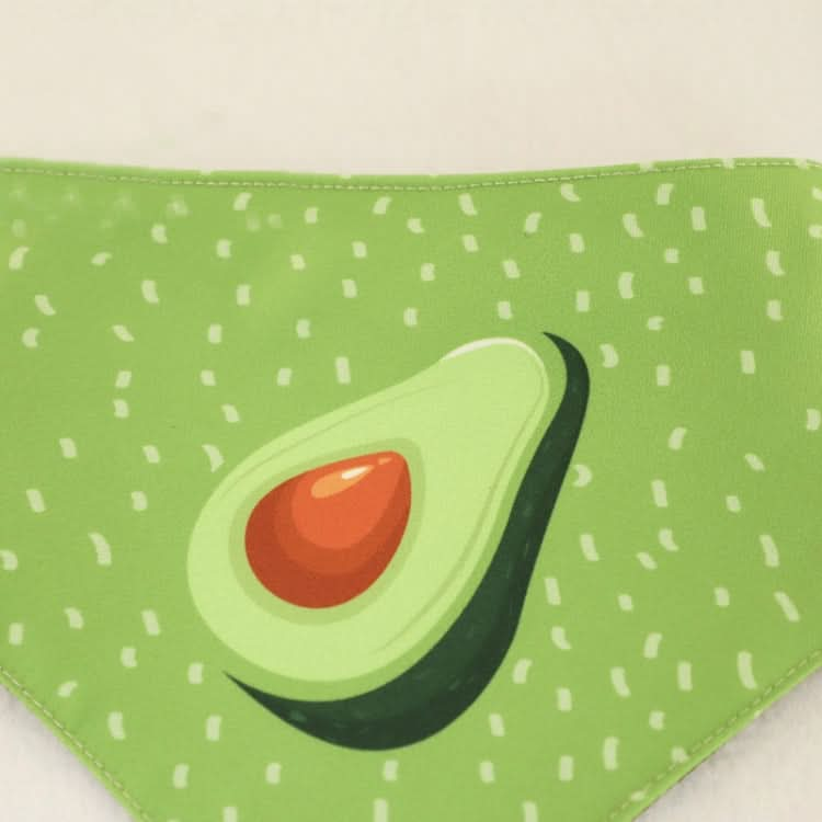 Refreshing Avocado Pet Scarf Three-layer Thickened Waterproof Saliva Towel - Reluova