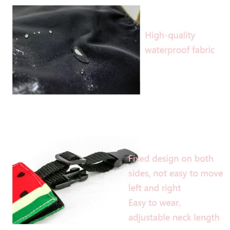 Pastoral Style Green Deometric Triangle Pet Scarf Three-layer Thickened Waterproof Saliva Towel - Reluova