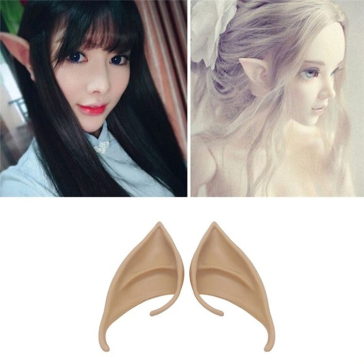 1pair  Halloween Elf Latex Ears Cosplay Props-Reluova