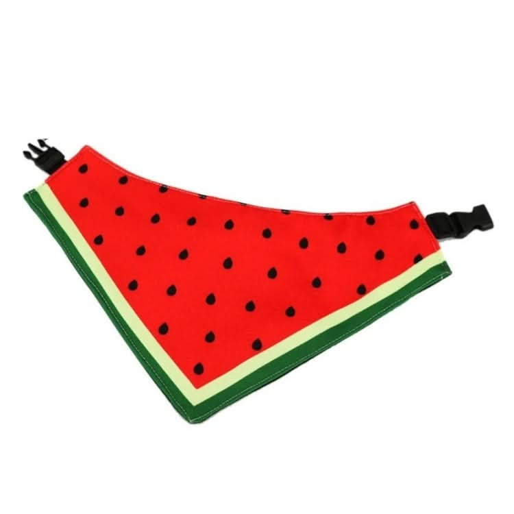 Watermelon Pattern Dog Scarf Three-layer Thick Waterproof Saliva Towel - Reluova