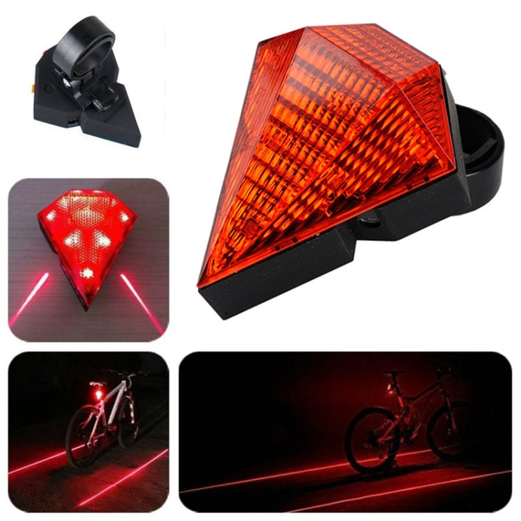 Bicycle Diamond Laser Tail Light Warning Light USB Rechargeable Tail Light Reluova