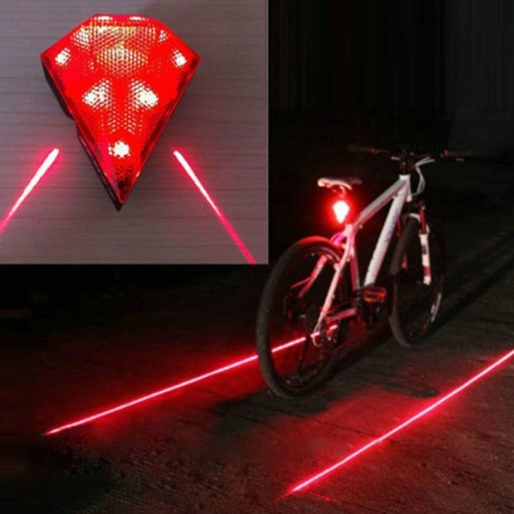 Bicycle Diamond Laser Tail Light Warning Light USB Rechargeable Tail Light Reluova