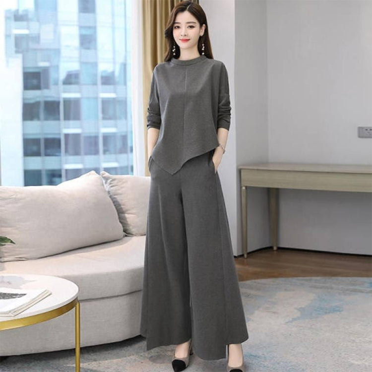 Autumn New Style Wide-Leg Pants Suit Reluova