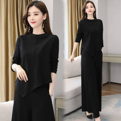 Autumn New Style Wide-Leg Pants Suit