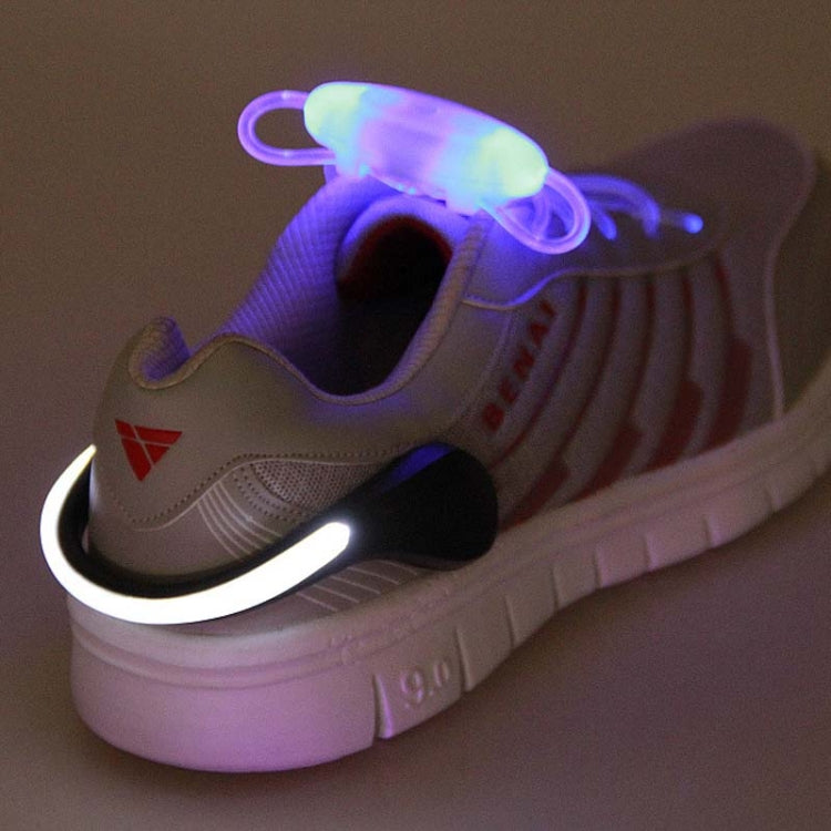 Glowing Shoe Clip Light Flashing Shoe Clip Outdoor Sports Warning Light Night Running Equipment, Random Color Delivery Reluova