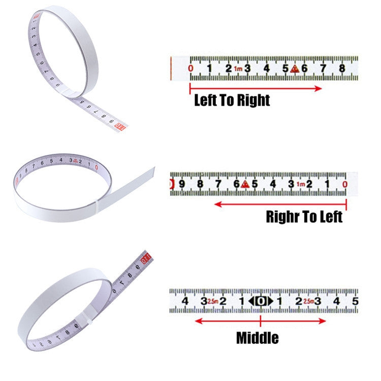 Sticky Scale Steel Ruler with Glue Scale Tape Measure Self-adhesive Ruler My Store