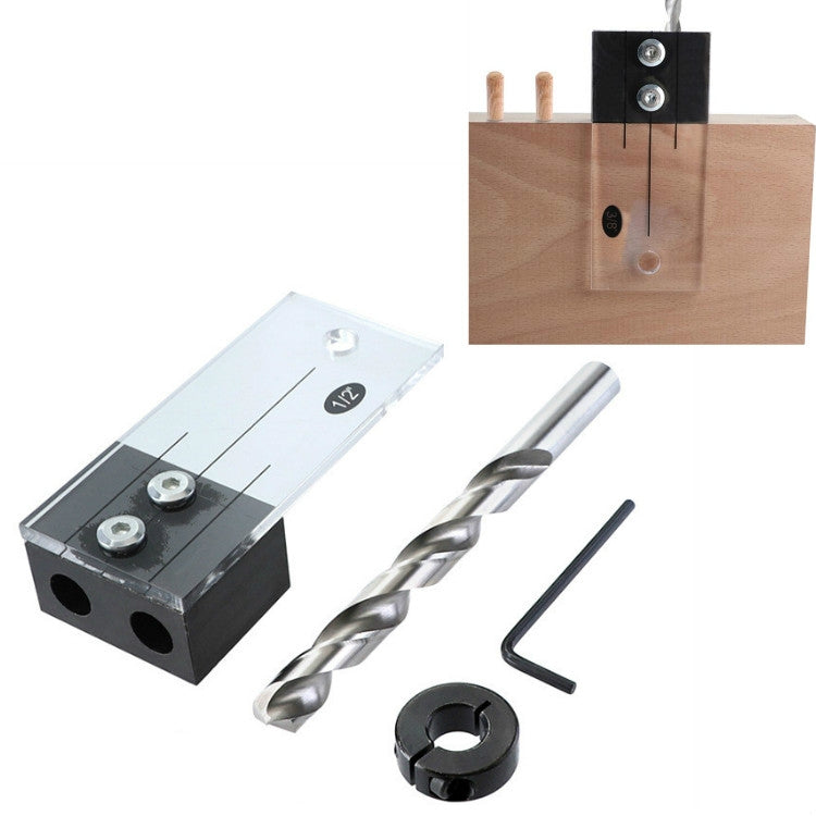 4 PCS / Set Woodworking Hole Locator Woodworking Special Hole Set Fixture Small Vertical Drilling Hole Positioning Tool My Store