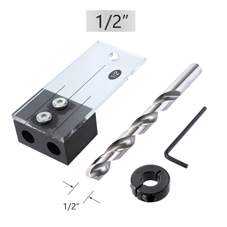 4 PCS / Set Woodworking Hole Locator Woodworking Special Hole Set Fixture Small Vertical Drilling Hole Positioning Tool My Store