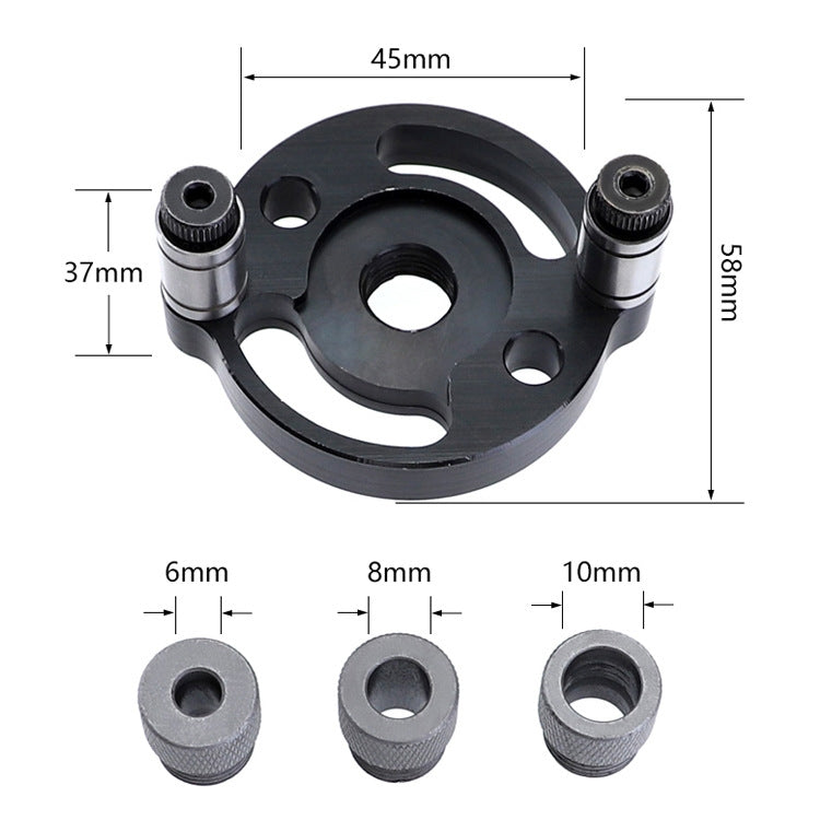 Woodworking Straight Hole Puncher Self-Centering Dowel Splicing Drilling Locator Woodworking Drilling Tool, Style: