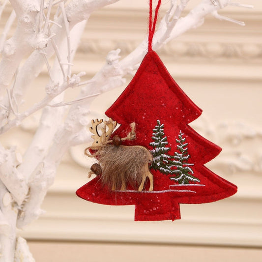 Christmas Coth Embroidery Small Pendant Christmas Decoration