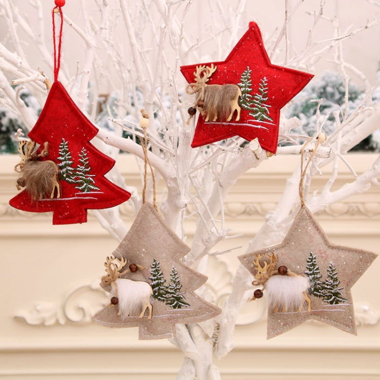 Christmas Coth Embroidery Small Pendant Christmas Decoration