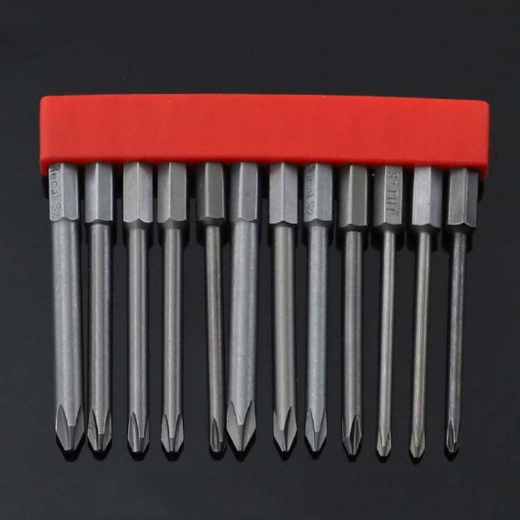 12 PCS / Set Screwdriver Bit With Magnetic S2 Alloy Steel Electric Screwdriver