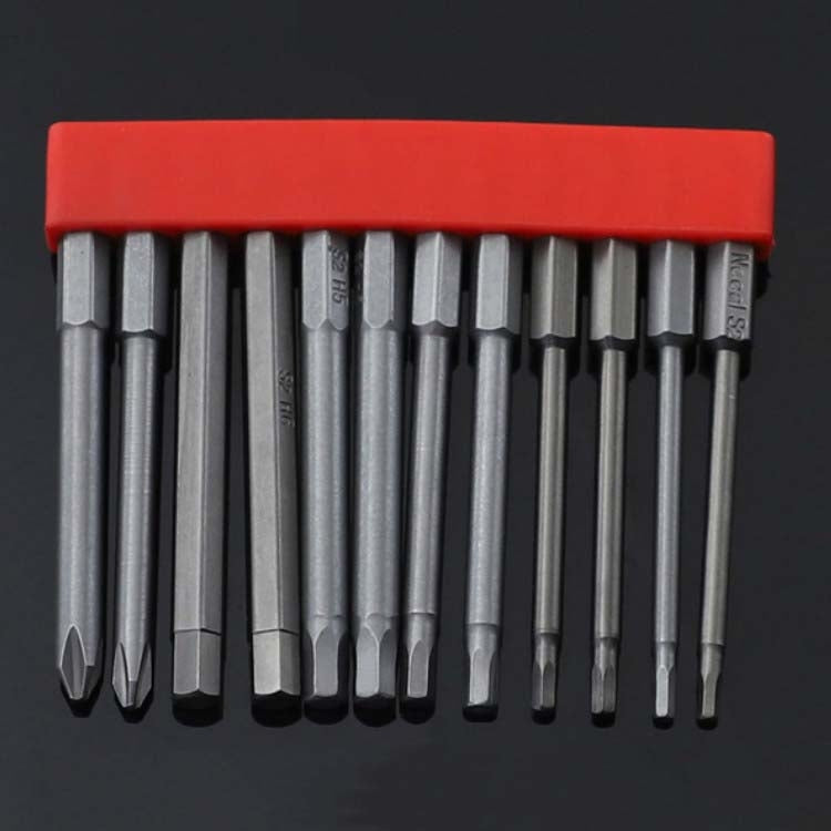 12 PCS / Set Screwdriver Bit With Magnetic S2 Alloy Steel Electric Screwdriver