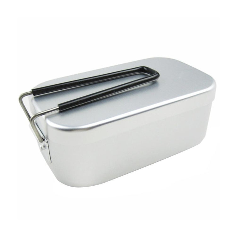 Outdoor Travel Camping Camping Lunch Box Portable Foldable Aluminum Lunch Box Retro Lunch Box Small Reluova