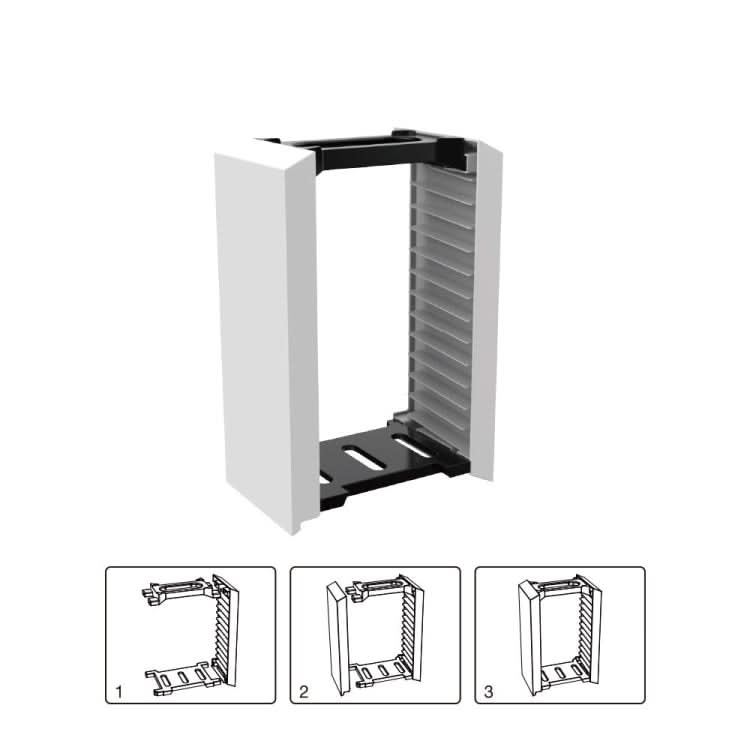 Console Game Cd Storage Rack Can Accommodate 12 Double-Layer Disc Racks For PS5 Reluova