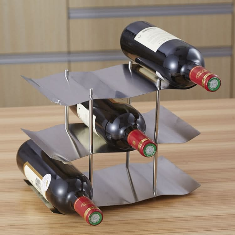 Stainless Steel Wrought Iron Wine Rack Wine Cabinet Decoration - Reluova