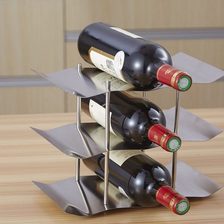 Stainless Steel Wrought Iron Wine Rack Wine Cabinet Decoration - Reluova