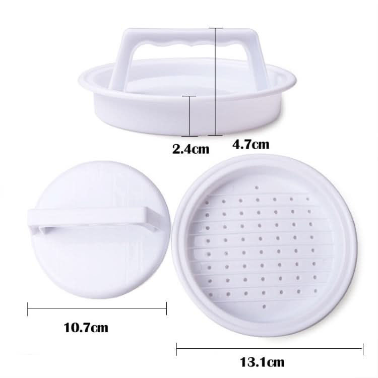 Round Shape Hamburger Press Food-Grade Plastic Hamburger Meat Beef Grill Burger Press Patty Maker Mold Mould Kitchen Tool - Reluova