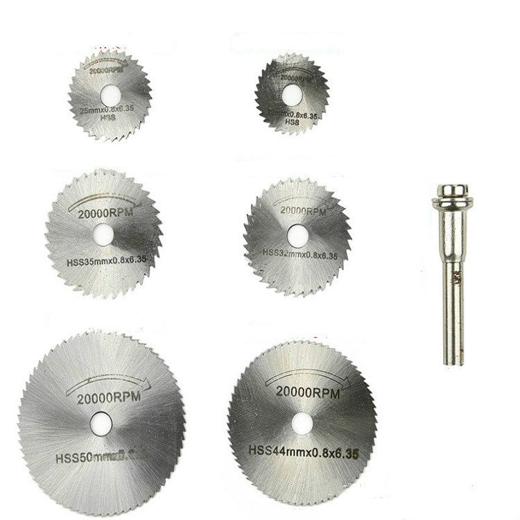 7 PCS/Set Electric Grinder Saw Blade High Speed Steel Saw Blade Woodworking Saw Blade High Speed Steel Cutting Piece My Store