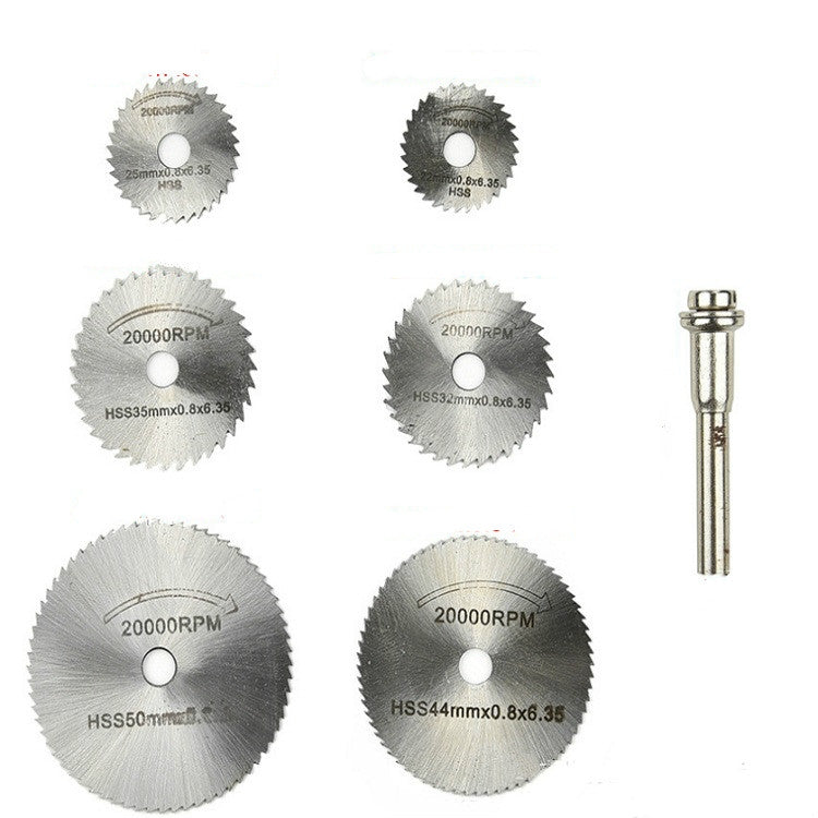 7 PCS/Set Electric Grinder Saw Blade High Speed Steel Saw Blade Woodworking Saw Blade High Speed Steel Cutting Piece