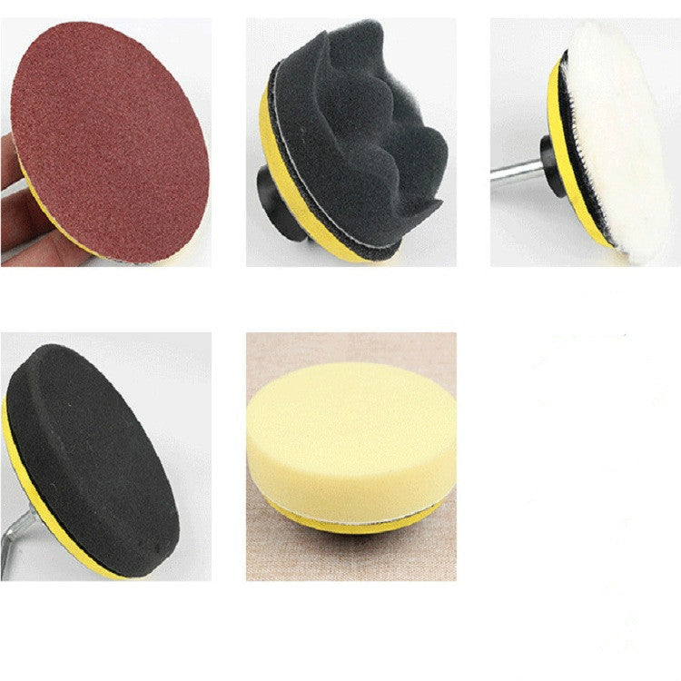 5 PCS Polishing Disc Self-adhesive Sponge Disc Pneumatic Sandpaper Suction Cup