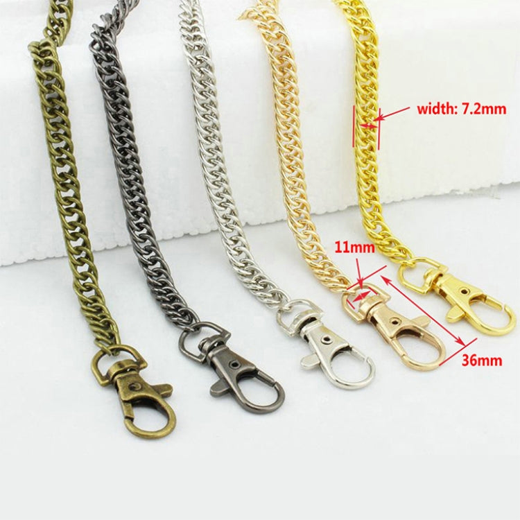 10 PCS Metal Chain Shoulder Bags Handbag Buckle Handle DIY Double Woven Iron Chain Belt