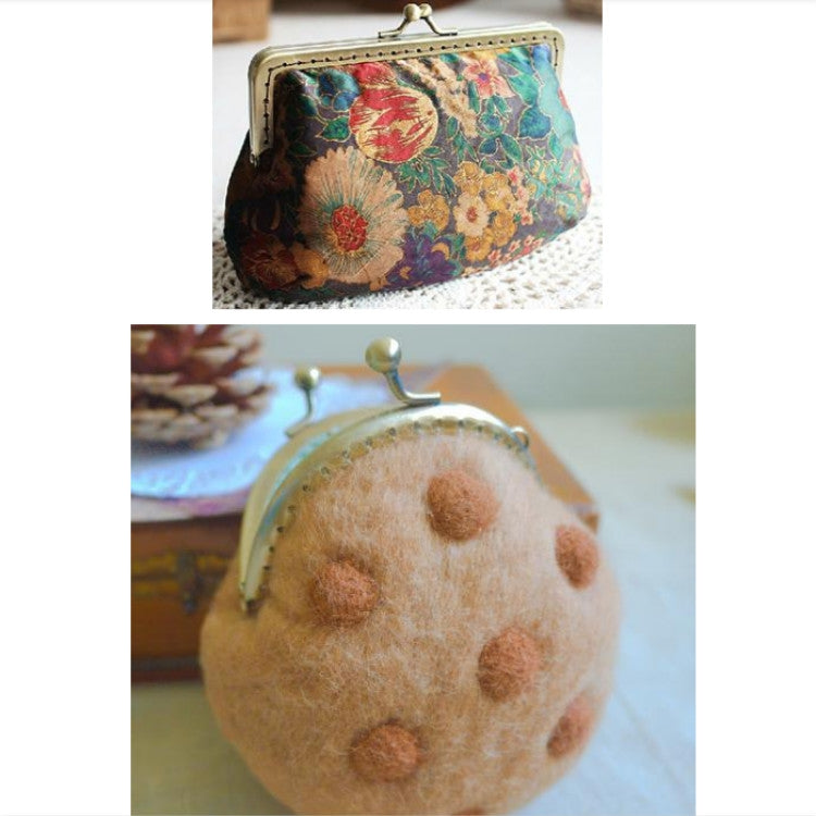 Handmade Vintage Embossed Square Semi-circular Coin Purse Handbag Handle My Store