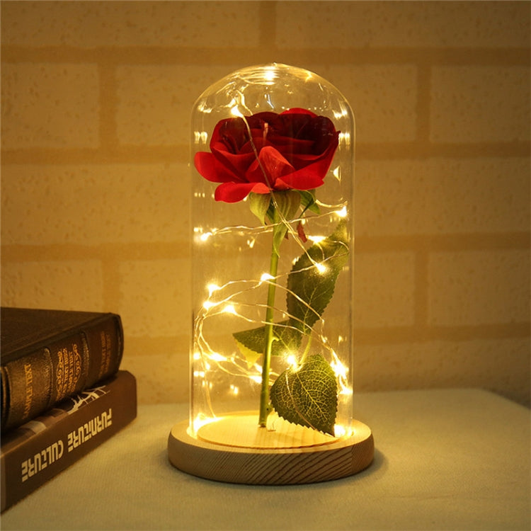 LED flashing luminous artificial fresh roses romantic decorative flower wedding Valentine's Day gift to send lovers birthday My Store