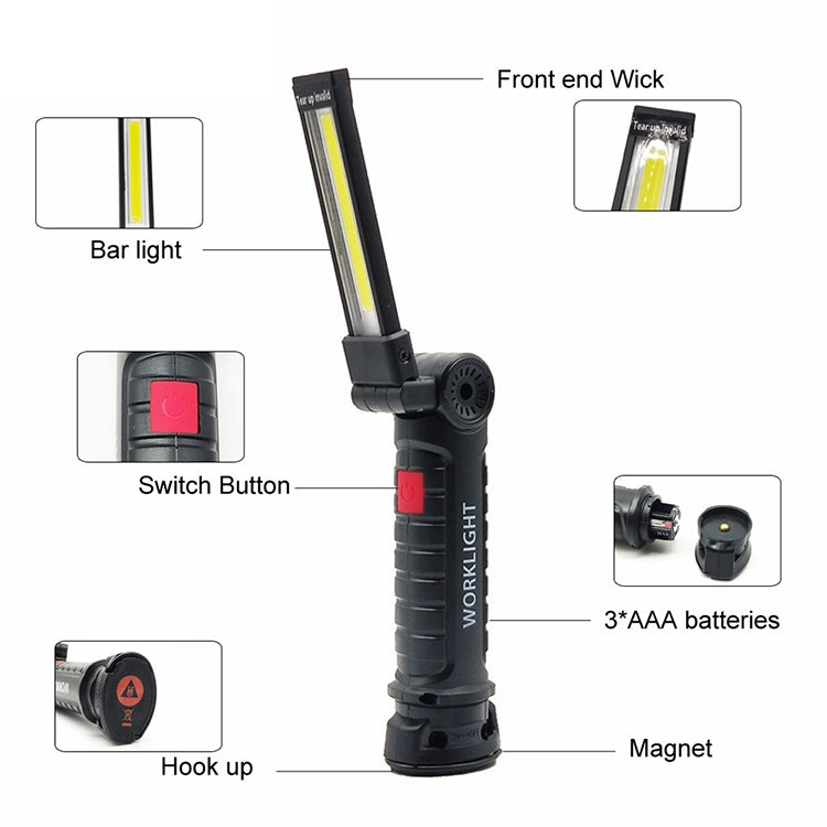 Handheld Movable Work Lights USB Charging Multi-functional and Folding Emergency Lights My Store