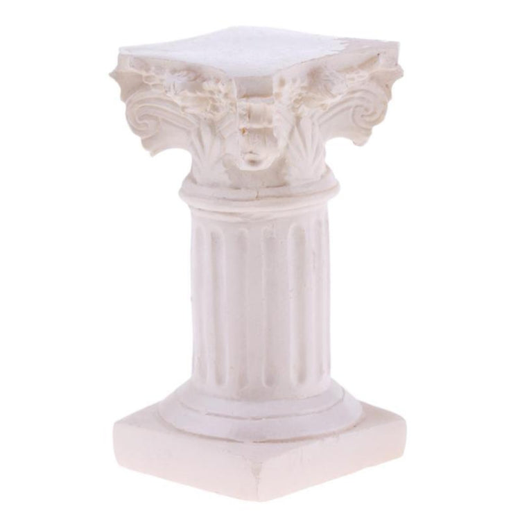 For Garden Diorama Yard Scenery Decor Resin Roman Column Pillar Model