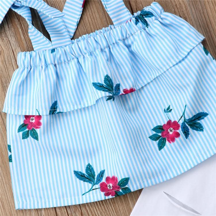 Summer Print Sleeveless Sling T-Shirt for Children Reluova