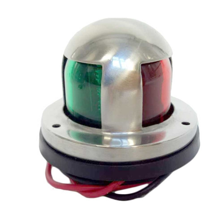 4W 12V IP65 Waterproof Stainless Steel Two-color Marine Signal Light Red and Green LED Lights