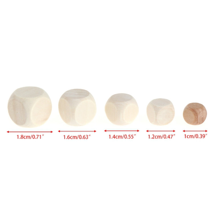 10 PCS 6 Sided Blank Wood Dice Party Family DIY Games Printing Engraving Kid Toys