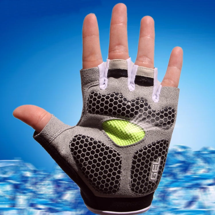 Cycling Shock Absorbing Anti-Slip Gloves Fitness Weight Lifting Training Half-finger Gloves