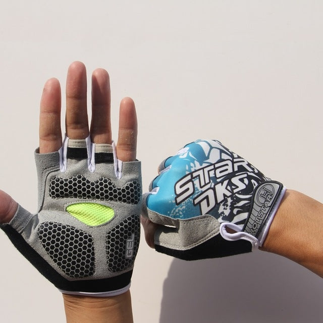 Cycling Shock Absorbing Anti-Slip Gloves Fitness Weight Lifting Training Half-finger Gloves