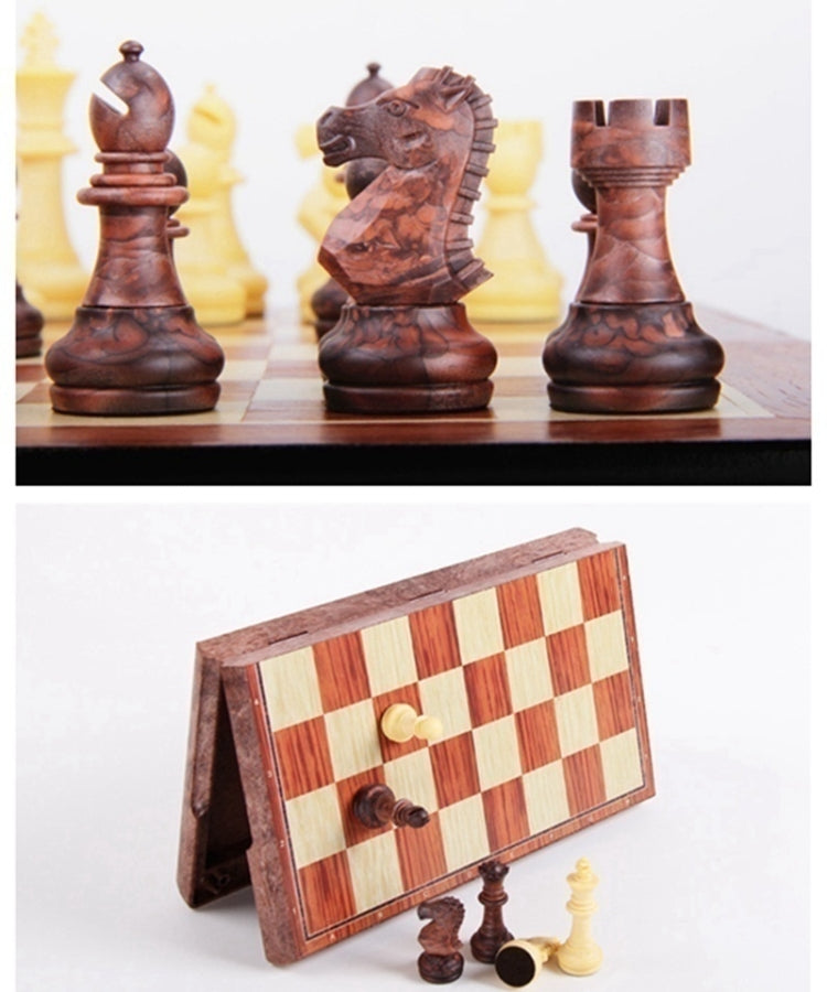 Wooden Folding Chess Board Game Reluova