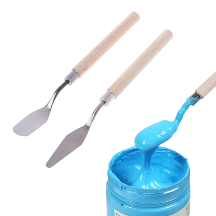 2Pcs Stainless Steel Palette Knife Spatula Scraper for Mixing Art Oil Painting My Store