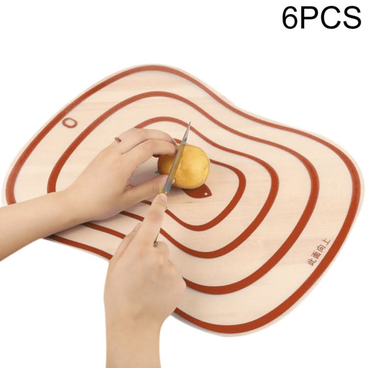 6 PCS Kitchen Chopping Blocks Flexible Transparent PP Cutting Boards-Reluova