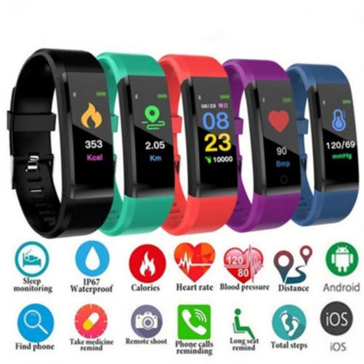 ID115 0.96 inch OLED Screen Smart Watch Wristband Pedometer Sport Fitness Tracker bracelet