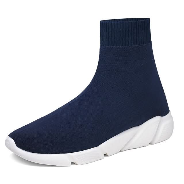 Knit Upper Breathable Sport Sock Boots Chunky Sneakers High Top Running Shoes for Men /  Women Reluova